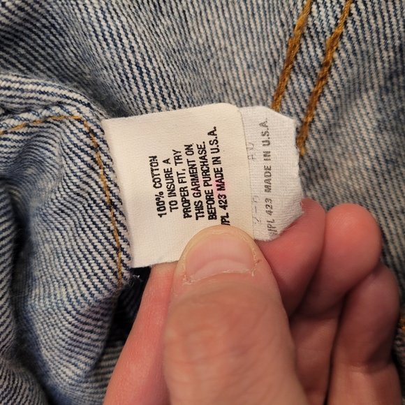 Vintage Levis Pure Denim Jacket - Picture 3 of 13